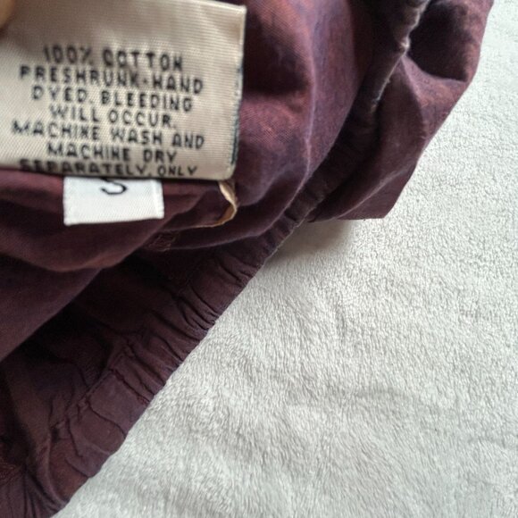 CP Shades Womens Purple Wide-Leg Crop Pants Small Pull-On Elastic Waist Pockets - Picture 4 of 11